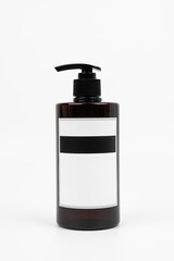 Blank Pump Bottle Mockup on White Background