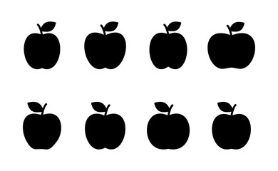 Apple icon vector. Apple sign and symbols for web design.