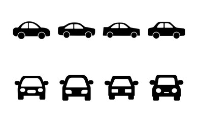 Car icon vector. car sign and symbol. small sedan