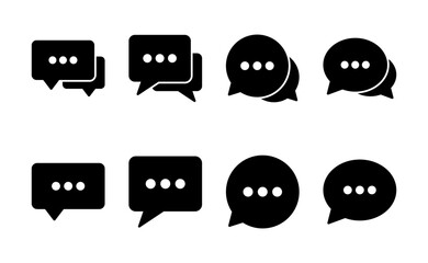 Fototapeta premium Chat icon vector. speech bubble sign and symbol. comment icon. message