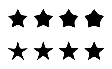 Star icon vector. rating sign and symbol. favourite star icon
