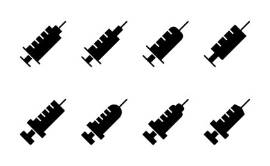Syringe icon vector. injection sign and symbol.vaccine icon