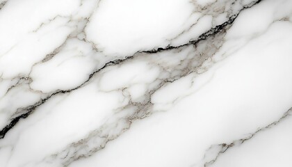 Elegant White Marble Texture with Grey Veins Background, Ideal for Luxury Interior Design Projects.