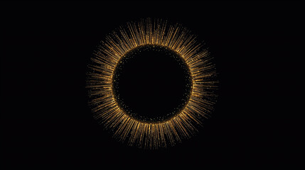 Abstract brust fractal background,
Solar Eclipse in Flames,
Golden Ring of the Sun