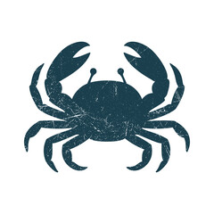 Crab Silhouette Illustration Vector Template