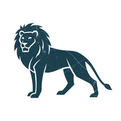 Lion Silhouette Illustration Vector Template Design