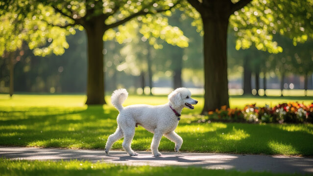 white poodle puppy