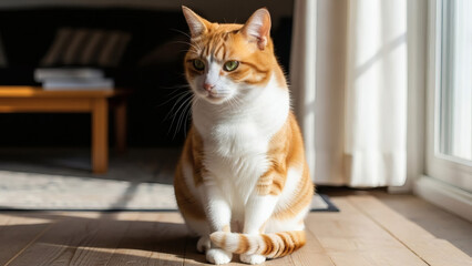cat on a window sill