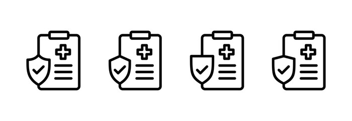 Medical insurance icon vector illustration. health insurance sign and symbol