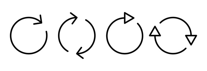 Refresh icon vector illustration. Reload sign and symbol. Update icon.