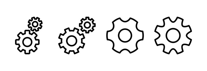setting Icon vector illustration. Cog settings sign and symbol. Gear Sign