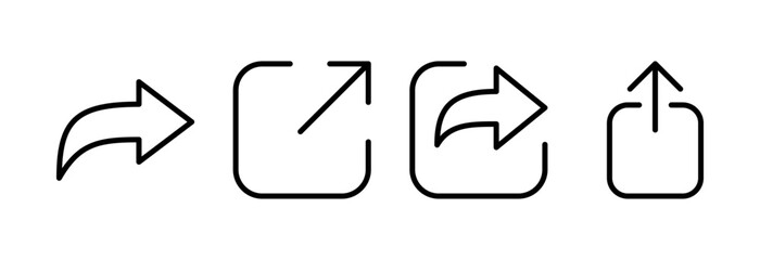 Share icon vector illustration. Sharing sign and symbol