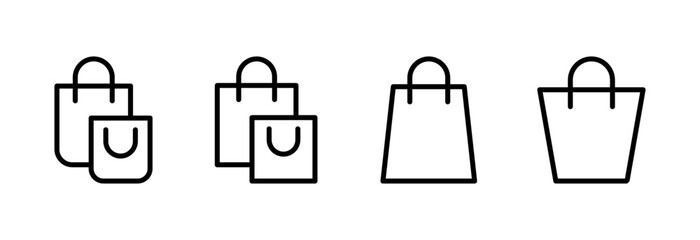 Shopping bag icon vector illustration. shopping sign and symbol