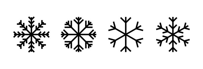 Snow icon vector illustration. snowflake sign and symbol