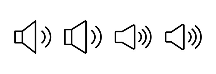 Speaker icon vector illustration. volume sign and symbol. loudspeaker icon. sound symbol