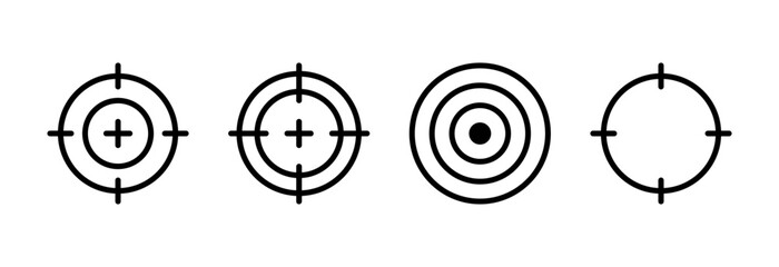 Target icon vector illustration. goal icon vector. target marketing sign and symbol
