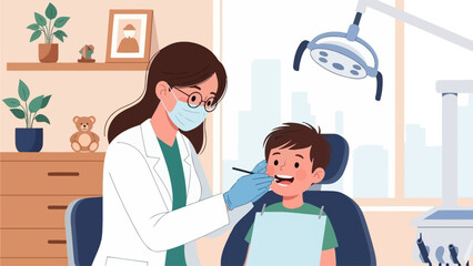 Happy Kids' Dental Checkup: Positive Pediatric Dentistry & Child-Friendly Clinic