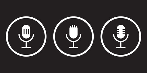 Audio voice message, audio call, chat record icon. Sound interface and record play button, vector messenger playback.