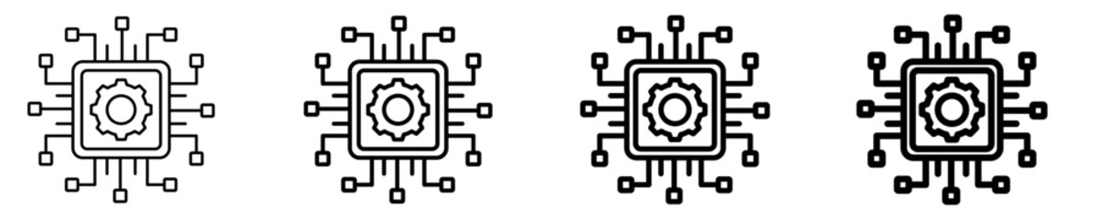 Digital Transformation Icon Set Multiple Style Collection