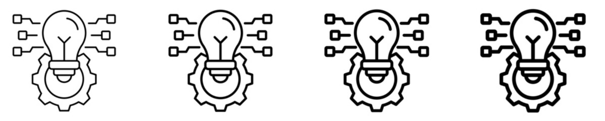 Innovation Hub Icon Set Multiple Style Collection