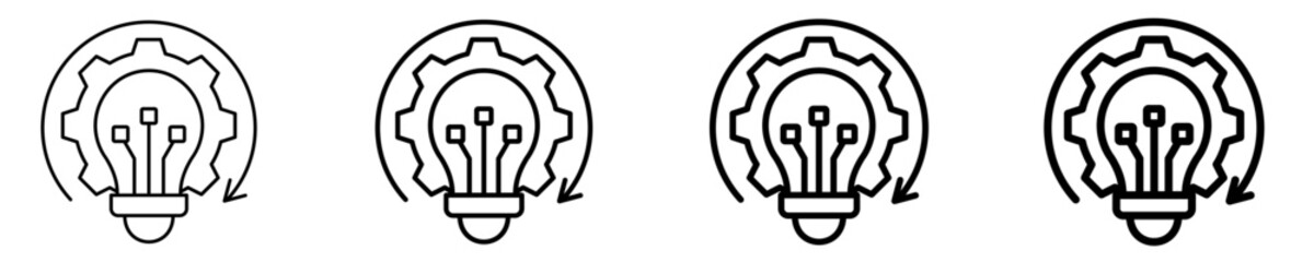 It Modernization Icon Set Multiple Style Collection