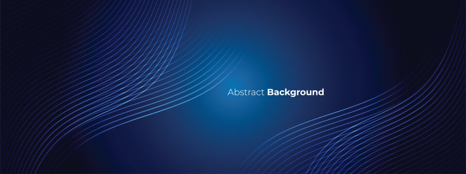 Blue diagonal lines background and modern shiny blue diagonal rounded lines pattern. Futuristic technology concept. Suit for business, banner, corporate, website.