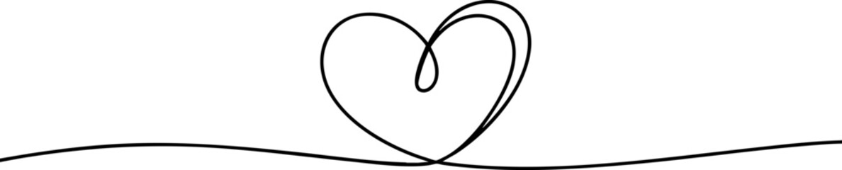 Elegant line art of intertwined hearts with decorative swirls, perfect for romantic, wedding, or celebratory design themes.