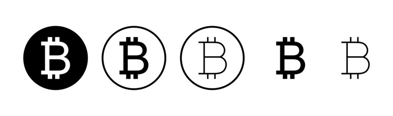 Bitcoin icon logo design. bitcoin sign and symbol. payment symbol. cryptocurrency logo