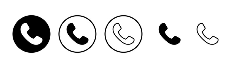 Call icon logo design. telephone sign and symbol. phone icon. contact us