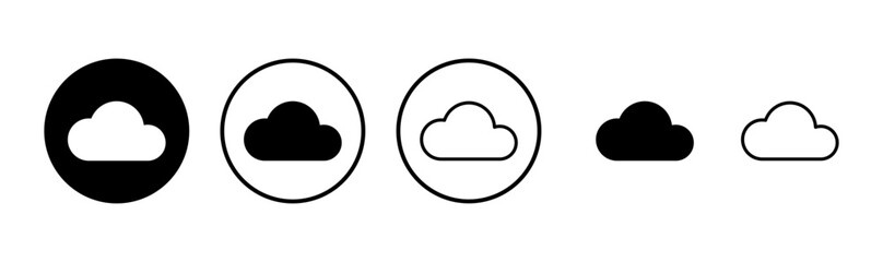 Cloud icon logo design. cloud sign and symbol