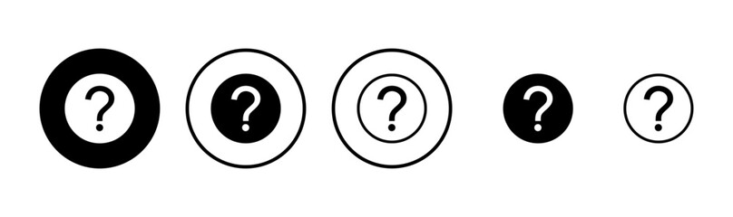 Question icon logo design. question mark sign and symbol