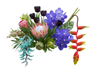 blumenstrau&szlig; auf wei&szlig;