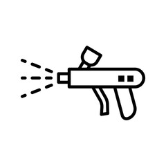 Obraz premium spray paint outline icon graphic illustration icon vector