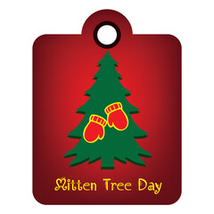Mitten Tree Day label