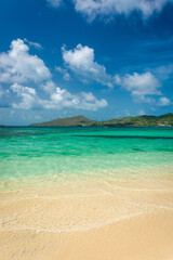 Tropical view of Lauristone Beach on Carriacou, Grenada in the Caribbean