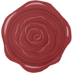 赤いシーリングスタンプ