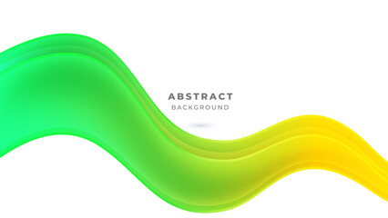 Green Yellow Wavy Background