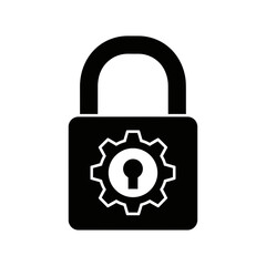 Secure Your Systems with Advanced Cybersecurity, Illustrating Data Protection and Technology Integration in a Vector Graphic Padlock for Modern Solutions