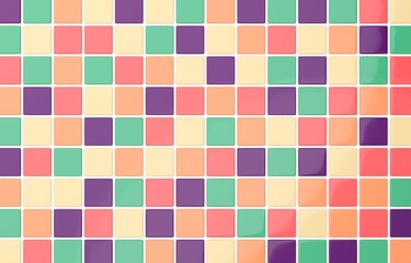 背景素材_タイル_レンガ_カラフル