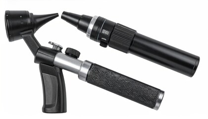 otoscope flashlight isolated on white background