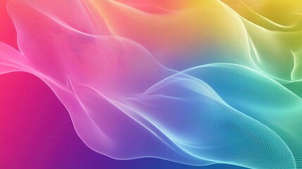 Abstract flowing lines create a colorful and dynamic gradient background