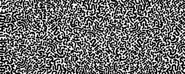 Abstract Black and White Organic Maze Pattern Background for Digital Design