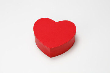 red heart shaped box
