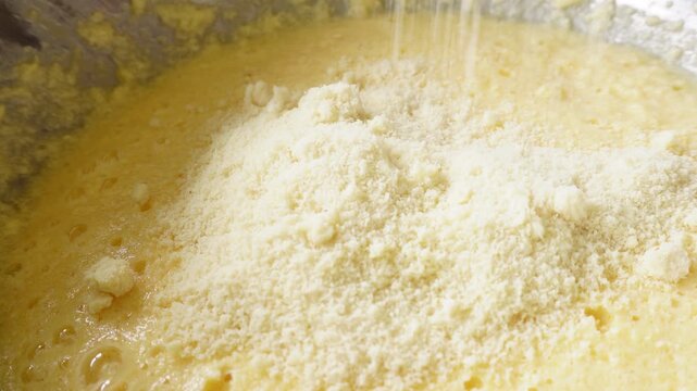 Add almond flour to baking mix