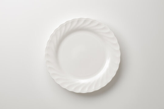 white plate