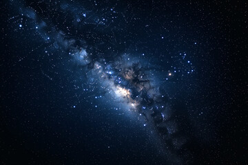 Voie Lactée au-Dessus d’un Ciel Nocturne
