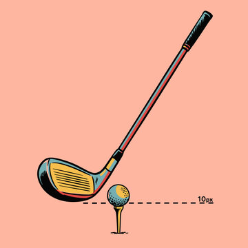 golf club driver clipart
