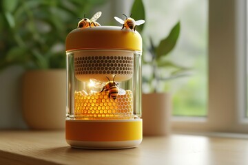 A small honey ja bee details