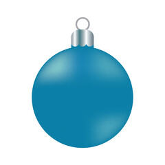 blue christmas ball