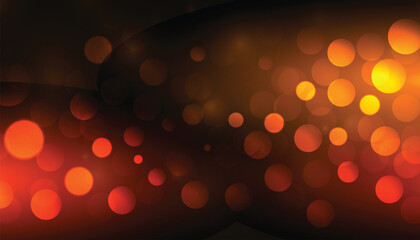 Abstract Dark Red Orange Bokeh Light Blur Background Texture